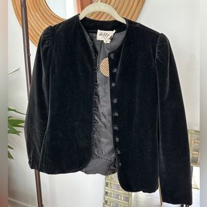 vintage victorian style velvet blazer